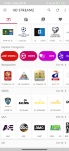 HD Streamz APK Latest Version v3.5.40 Ad-Free Download Live TV for Android 3